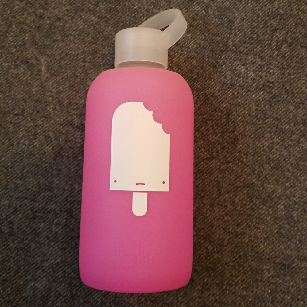 Popsicle Baby bkr 16 oz, color is sheer fuchsia.